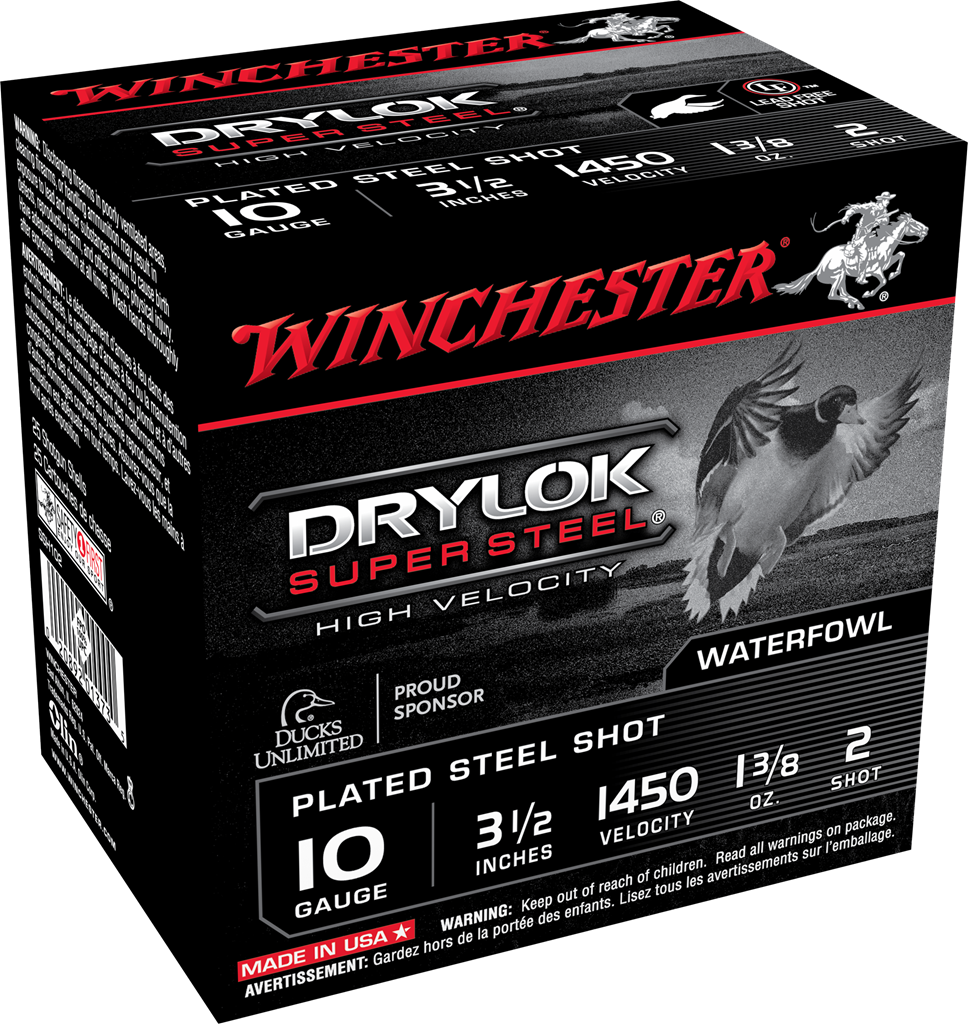 Winchester Drylok Steel 10ga 3-1/2" 1-3/8oz #2 (1450fps)