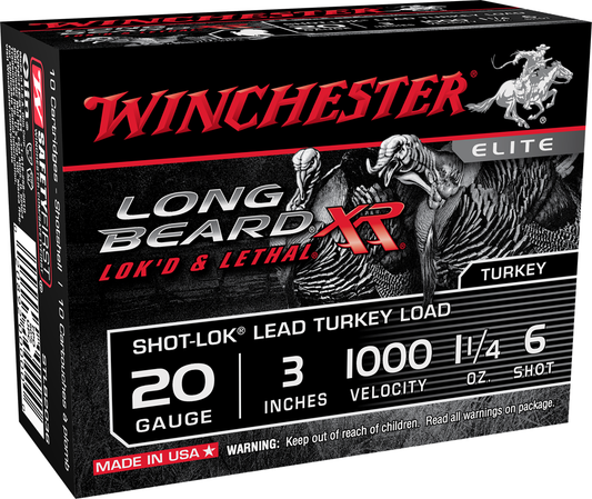 Winchester Long Beard 20ga. 3" 1-1/14oz #6 (1000fps)