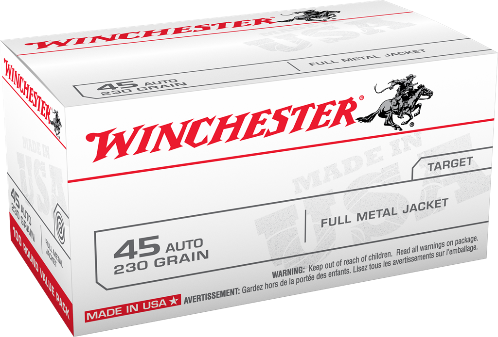 Winchester  45 Auto 230gr FMJ USA (100ct)