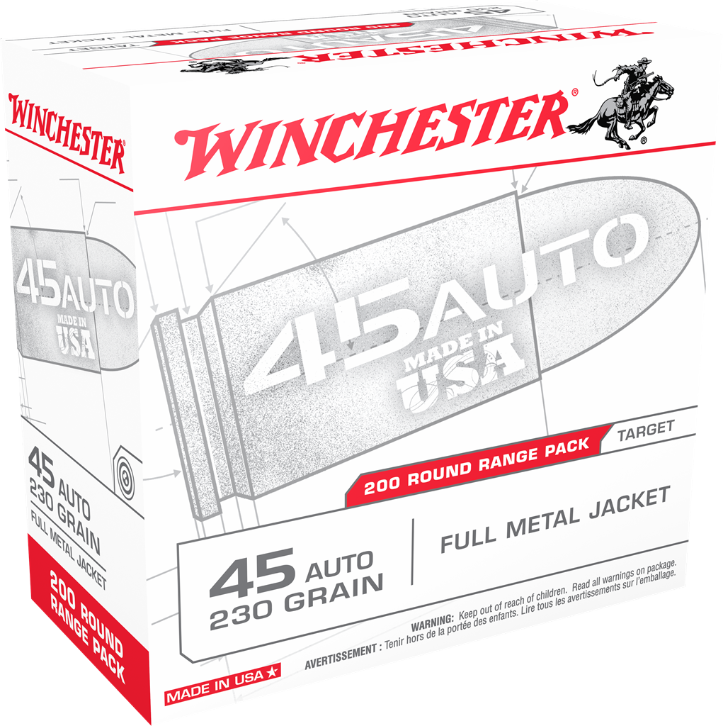 Winchester 45 Auto 230gr FMJ (200ct)