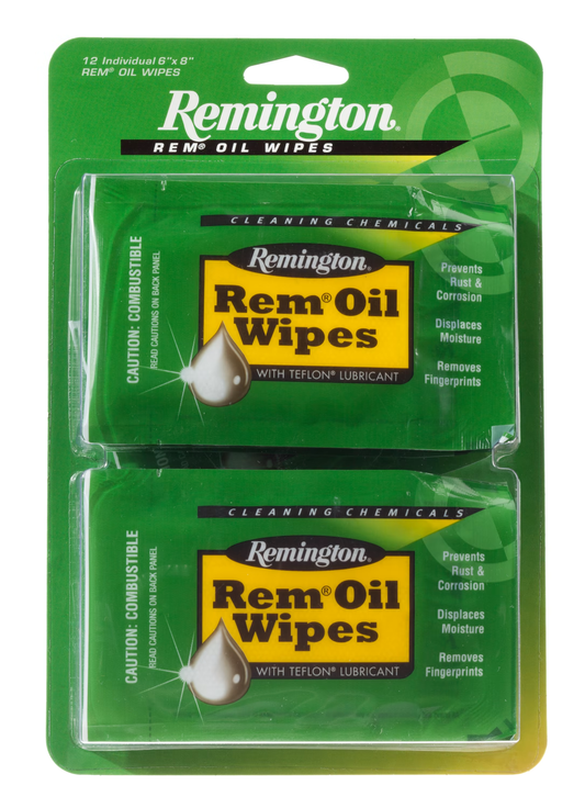 Rem Oil Wipes 12 Pack