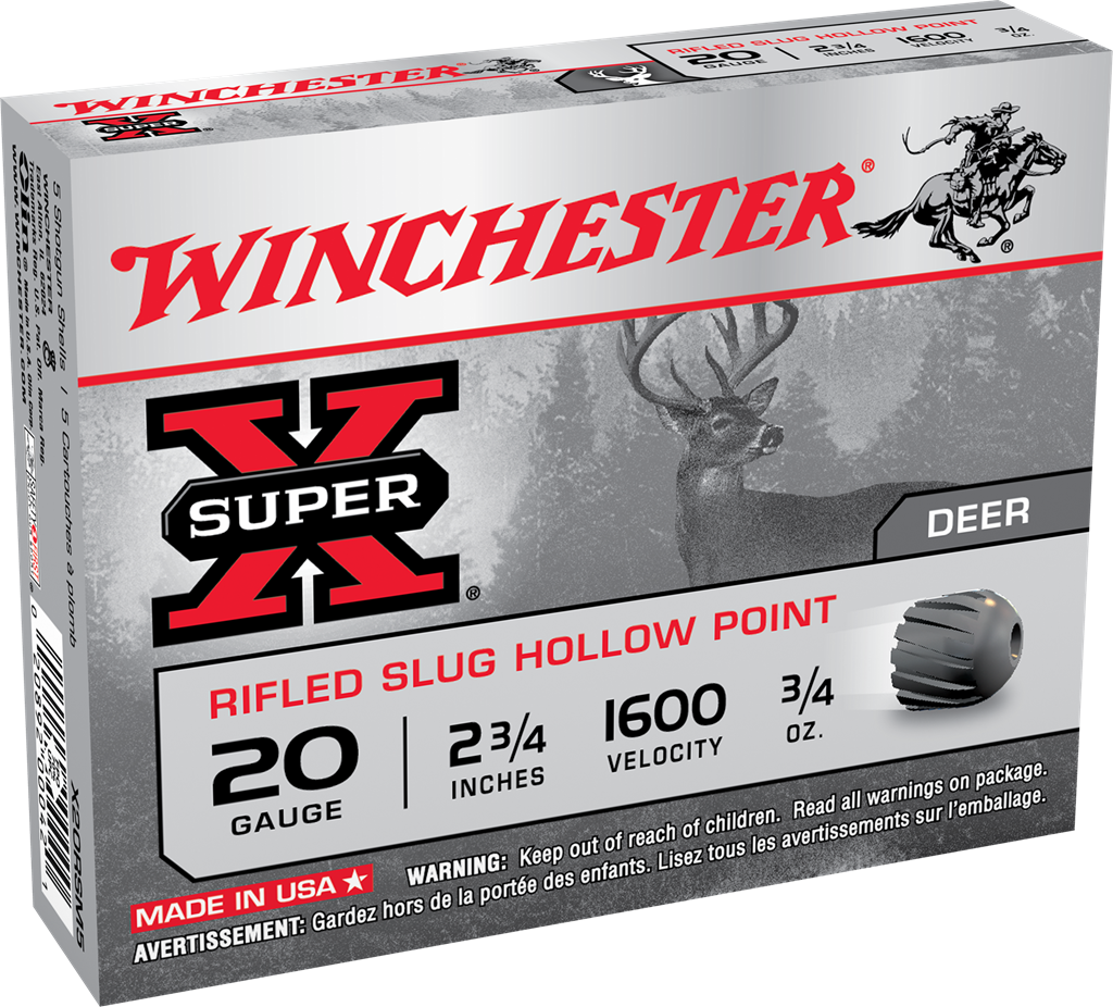 Winchester 20ga Slug Rifle 2-3/4" (1600 fps)