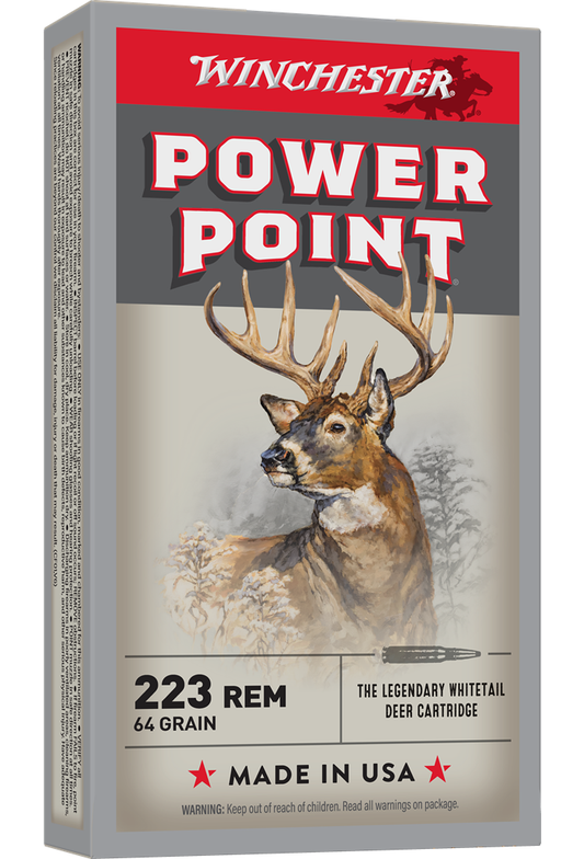 Winchester 223 Rem 64gr Power Point (20ct)