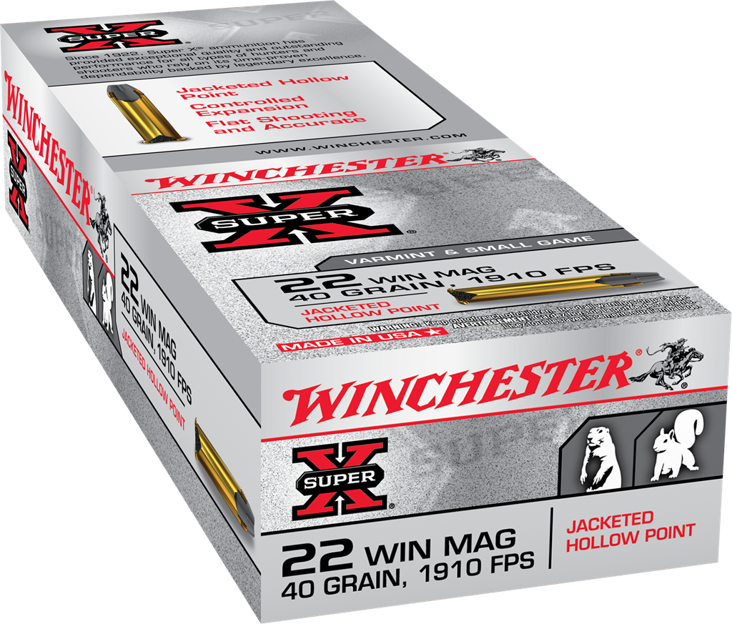 Winchester 22 WMR 40gr JHP Super-X (50ct)