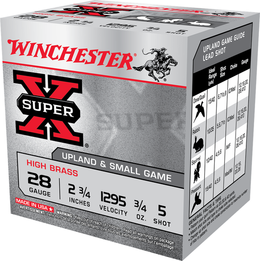 Winchester Heavy Game 28ga 2 3/4" 3/4 dr #5 (1295fps)