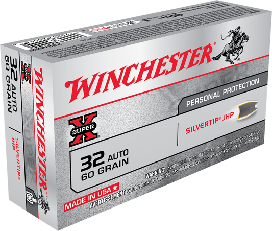Winchester 32 Auto 60gr Super-X Silvertip HP (20ct)