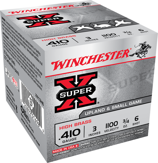 Winchester Heavy Game 410 3" 3/4 oz #6 (1100fps) PER BOX