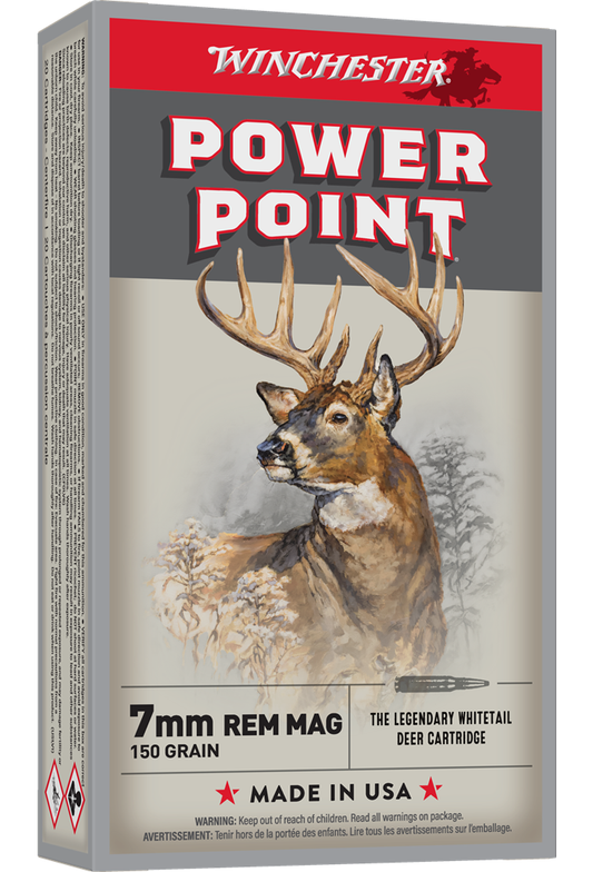 Winchester 7mm Rem Mag 150gr Power Point (20ct)