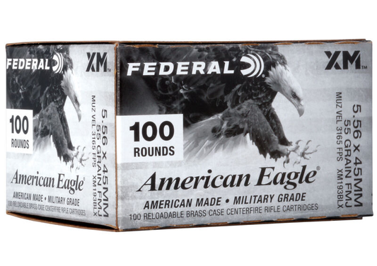 Federal 5.56 55gr FMJ-BT (100ct)