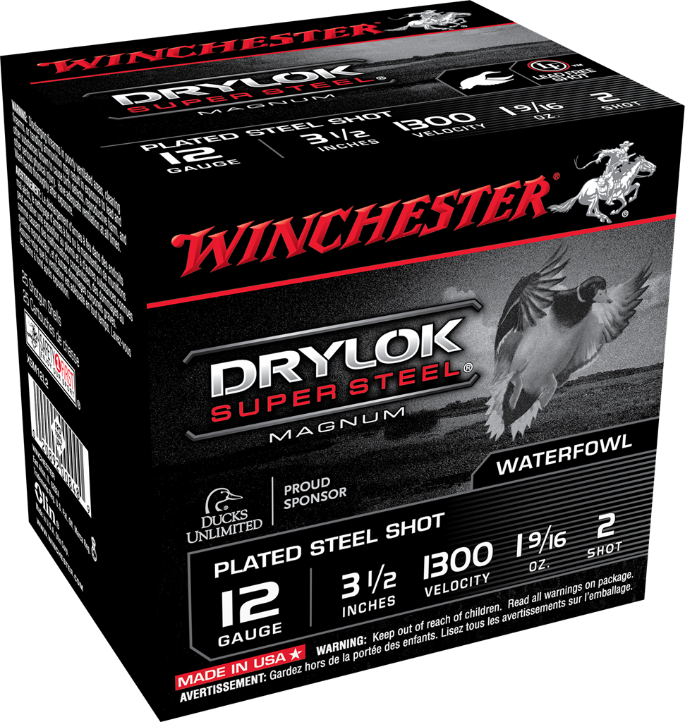 Winchester Drylok Steel 12ga 3-1/2" 1-9/16oz #2 (1300fps)